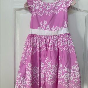 Floral Pink Kids Dress
